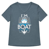 I'm On A Boat Women's V-Neck Tee