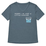 Sorry, I'm Just A Little Cooler Women's V-Neck Tee