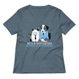 Rex and Whiskers Attorneys Women's V-Neck Tee