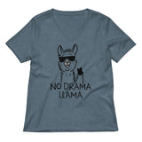 No Drama Llama Women's V-Neck Tee