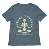 Never Better Thanks For Asking Women's V-Neck Tee