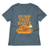 Pump That Baste Women's V-Neck Tee