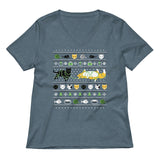 Ugly Cat Sweater Women's V-Neck Tee