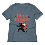 Merry Krampus Women's V-Neck Tee