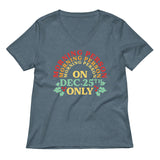 Morning Person On Dec 25th Only Women's V-Neck Tee
