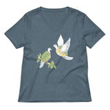Two Turtle Doves Women's V-Neck Tee