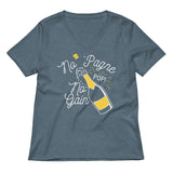 No 'Pagne No Gain Women's V-Neck Tee
