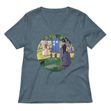 Tardis On La Grande Women's V-Neck Tee