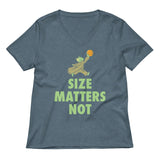 Size Matters Not Women's V-Neck Tee