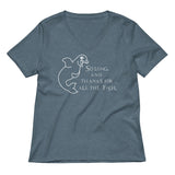 So long and thanks... Women's V-Neck Tee