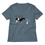 Milk, I am your father Women's V-Neck Tee
