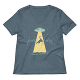 Nessie Abduction Women's V-Neck Tee