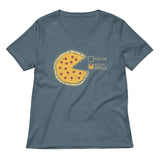 Pizza Pie Chart Women's V-Neck Tee