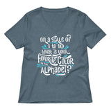 Favorite Color In The Alphabet Women's V-Neck Tee