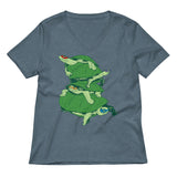 Masked Turtles Women's V-Neck Tee