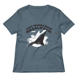 Just Wanna Have Megalo' Fun! Women's V-Neck Tee