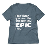 I Can't Hear You Women's V-Neck Tee