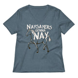 Nay Sayers Gonna Nay Women's V-Neck Tee