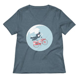 Jump The Moon Women's V-Neck Tee