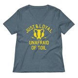 Just And Loyal, Unafraid Of Toil Women's V-Neck Tee