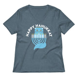Happy Hanukkat Women's V-Neck Tee
