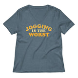 Jogging Is The Worst Women's V-Neck Tee