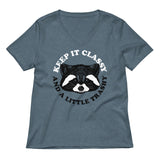 Keep It Classy And A Little Trashy Women's V-Neck Tee