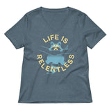 Life Is Relentless Women's V-Neck Tee