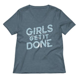 Girls Get It Done Women's V-Neck Tee