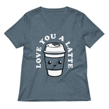 Love You A Latte Women's V-Neck Tee