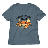 I Won't Hesitate, Beach Women's V-Neck Tee
