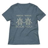 Weevil Weevil Rock You! Women's V-Neck Tee