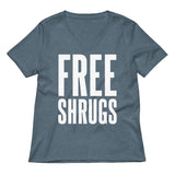Free Shrugs Women's V-Neck Tee