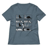 Cat Tap Women's V-Neck Tee