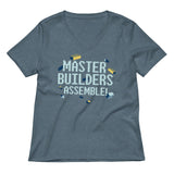 Master Builders Assemble! Women's V-Neck Tee