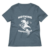 Nothing Is Unpossible Women's V-Neck Tee