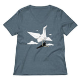 Ninja Glider Women's V-Neck Tee