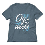 Oy To The World Women's V-Neck Tee