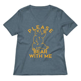 Please Bear With Me Women's V-Neck Tee
