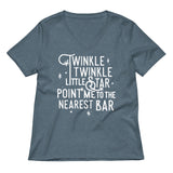 Point Me To The Nearest Bar Women's V-Neck Tee