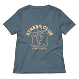 Stress Club Women's V-Neck Tee