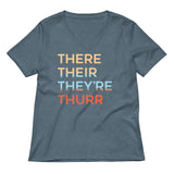 There Their They're Thurr Women's V-Neck Tee