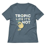 Tropic Like It's Hot Women's V-Neck Tee
