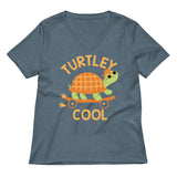 Turtley Cool Women's V-Neck Tee