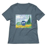 Visiting Van Gogh Women's V-Neck Tee