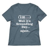 Well It's Groundhog Day Again Women's V-Neck Tee