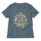Penne For Your Thoughts Women's V-Neck Tee