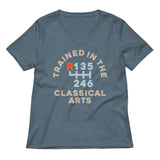 Trained In The Classical Arts Women's V-Neck Tee