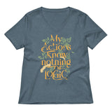 My Actions Know Nothing Of Logic Women's V-Neck Tee