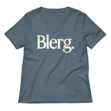 Blerg Women's V-Neck Tee